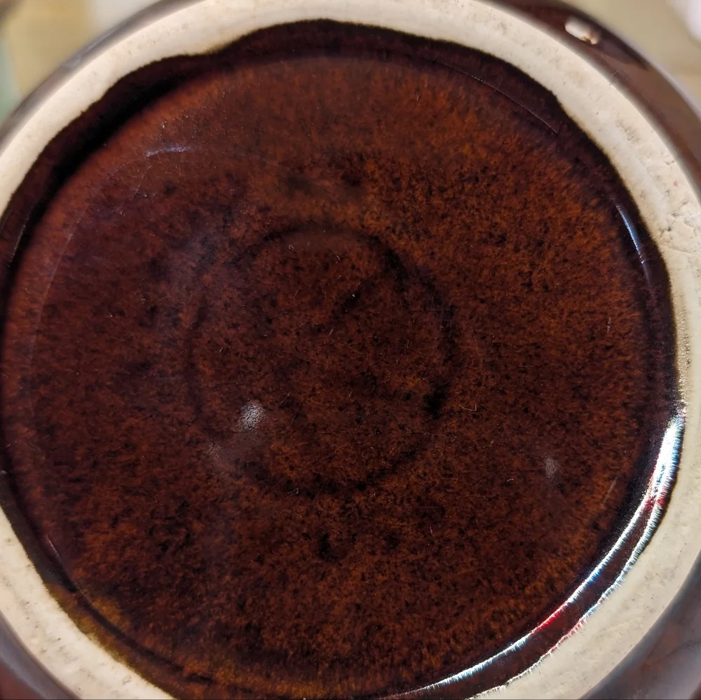 Kathy‎ Kale vintage stoneware oven proof chocolate drip glaze 5